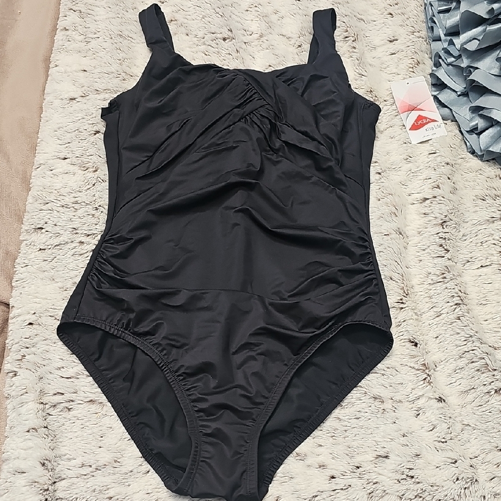 Black One-Piece Swimsuit..